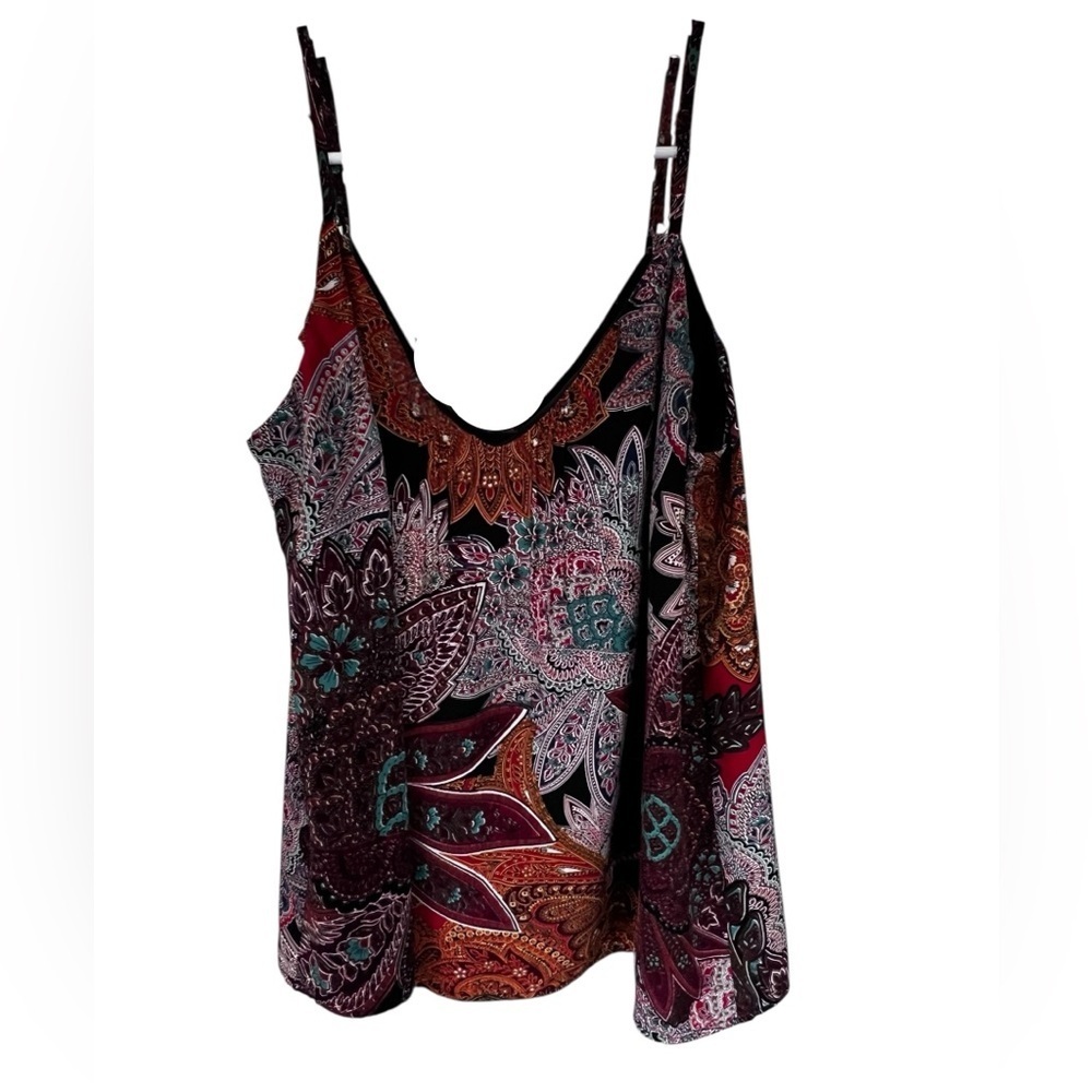 Adelyn Rae Multicolor Paisley Camisole